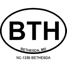 BETHESDA Oval Bumper Sticker