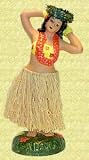 Porcelain Dashboard Hula Doll - Hula Girl Posing - Hawaii dashboard dolls - Perfect gift or souvenir