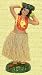 Porcelain Hula Dashboard Doll / Hula Girl w/2 Hands Behind Head