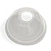Planet + 100% Compostable PLA Lids for 9/12/16/20/24-Ounce Clear Cold Cups, Dome Style, 1000-Count Case