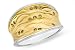 1/5 Carat Brown Diamond Sterling Silver and Yellow Rhodium Ring