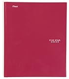 Five Star Pocket Folders - Portfolio with Prong Fasteners, 11.62 x 9.62 x .25 Inches, Red (72359)