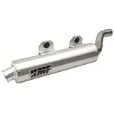 04-09 YAMAHA YFZ450: HMF PERFORMANCE SERIES SLIP ON EXHAUST - BRUSHED (SILVER)