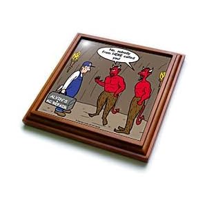 Air Conditioner Repair in Hell - 8x8 Trivet With 6x6 Ceramic Tile by