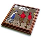 Londons Times Religion Heaven Hell Cartoons - Air Conditioner Repair in Hell - Trivets