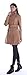 CHAREX Womens Winter Woolen Trench Coat with Belt Stand Collar Outwear Overcoat