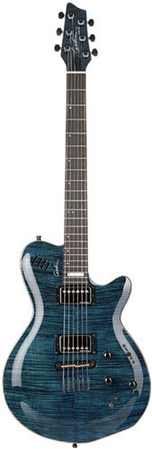 Godin LGX-SA Solid Body 3-Voice Electric Guitar Trans Blue AAA