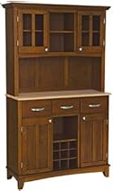 Hot Sale Home Styles 5100-0072-72 Buffet of Buffets Medium Cherry Wood with Hutch, Cherry Finish, 41-3/4-Inch