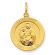 Sterling Silver & 24k Gold -plated Saint Anne Medal