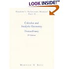 Student's Solutions Manual Part 2 for Thomas' Calculus, Alternate Edition (Calculus and... by George B. Thomas