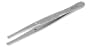 Grobet 57927 6" Nickel Plated Steel Handling Forceps with Blunt Points and Guide Pin