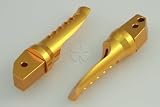 Custom Foot Pegs - Rear Passenger - Honda - CBR 600RR 03-11, 1000RR 04-11, 600 F2 F3 F4 F4i 91-06, 900RR 92-99, 929RR 00-01, 954RR 02-03, 1100xx 97-03, 1000F 91-96, VTR 1000 98-03, RVT 1000 RC51 SP1 & SP2, CB1000, VFR 750, VFR 800 - Gold