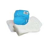 31x8jqn3zdL. SL160  SoftBums One Size Fits All Cloth Diaper 5 Piece Set with SUPER Dry Touch Pods   Ocean
