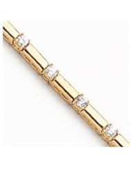 14k A Diamond tennis bracelet Diamond quality A (I2 clarity, I-J color)