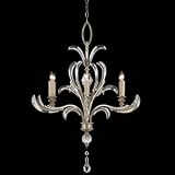Fine Art Lamps 701040 6LT Chandelier Silver Beveled Arcs Transitional Indoor Lighting