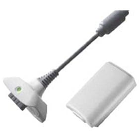 XBOX 360 AND XBOX 360 ELITE PLAY AND CHARGE KIT IN WHITE - XBOX 360 RECHARGEBALE BATTERY PACK - Hi-TEC ESSENTIALS