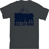 All For One Lacrosse T-Shirt Adult XL in Charcoal