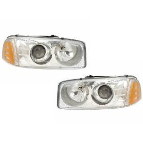 GMC Yukon/Denail Headlights With Projectors Headlamps Driver/Passenger Pair New
