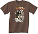 All Products : Three 3 Stooges REAL MEN Funny Adult Brown T-shirt Tee Shirt