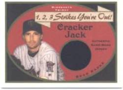 2005 Topps Cracker Jack 1-2-3 Strikes You're Out Mini Relics #BR Brad Radke JSY - Minnesota Twins (Piece of Authentic Jersey) (Baseball Cards)