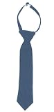  : Boys' Solid Navy Adjustable Neck Band Tie (size 4-20)