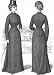 Modest Skirts - 1890's Visiting Skirt Set Sewing Pattern