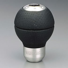 Momo Manual Shifter Knobs - Race Airleather - black Airleather
