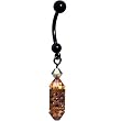 Handcrafted Antique Hive Belly Ring MADE WITH SWAROVSKI ELEMENTS