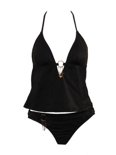 Next by Athena Halter Tankini w/Key & Locket
