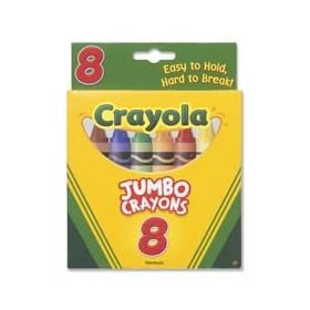 Box of 8 Crayons - Jumbo (So Big) Size
