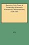 Records of the Town of Cambridge (Formerly Newetowne) Massachusetts, 1630-1703