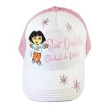Nick Jr. Dora the Explorer Star Quality Glitter Pink Child Cap - Dora the Explorer Kids Hat