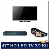 47LX9500 47 inch INFINIA 1080p 3D 480Hz High Definition FULL LED LCD TV Full LED Slim w/ Local Dimming, THX Certified Display, NetCast Entertainment Access (Wi-Fi Ready), Kit Includes 3D Active Shutter Glasses, and BX580 Network 3D Blu-Ray Disc Player
