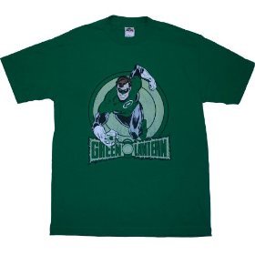  DC GREEN LANTERN LOGO Kelly Green Cotton T-shirt