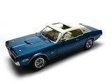 1968 Mercury Cougar Xr7g Diecast Car 1/18 Blue