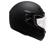 Flat Matte Black Full Face Motorcycle Street Sport Bike Helmet (Medium)