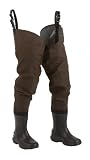 Hodgman Redstone Nylon/Rubber Hip Wader With No-Slip Soles, 11