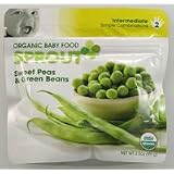 Sprout Organic Baby Food: 2 Intermediate: Seven Months & Older, Sweet Peas & Green Beans, 3.5 oz