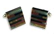 Cufflinks - Genuine Mosaic Stone Center