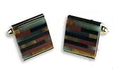 Cufflinks - Genuine Mosaic Stone Center