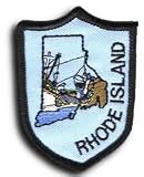 Rhode Island - State Shield Patches, blue