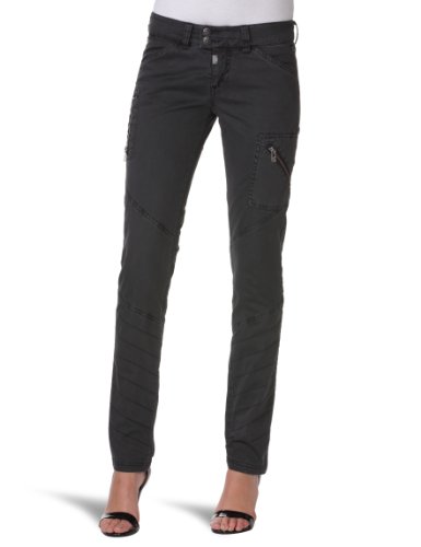 Timezone Damen Hose/ Lang Slim Fit, 16-0249, Gr. 26, Schwarz (9091 washed black) Preisvergleich