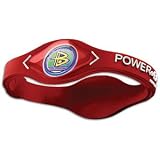 Power Balance Sport Band Bracelet ( sz. M, Red/White )