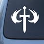 HALO EMBLEM - Vinyl Decal Sticker #A1450 | Vinyl Color: White