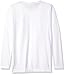 adidas Big Boys' Essential Clima Long Sleeve Tee, White, Medium/10-12