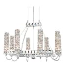 Geometrix by Schonbek EM2017GS Elements 8 Light Single Tier Chandelier with Golden Shadow Strass crystal