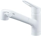 LIXIL(リクシル) INAX キッチン用 台付 浄水器内蔵シングルレバー混合水栓 ハンドシャワー付 凍結防止水抜き仕様 JF-AC461SXN(JW)