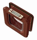Pet Mate Elite LCD Super Selective Cat Flap In Brown