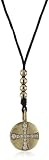 Mizuki 14k Diamond Gothic Cross Necklace On Poly Silk Cord, 26"
