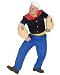 Fun World Costumes Men's Mens Popete Costume, Blue, One Size